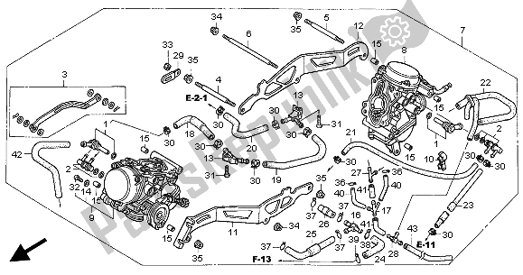 Todas las partes para Carburador (montaje) de Honda VT 125C 2004