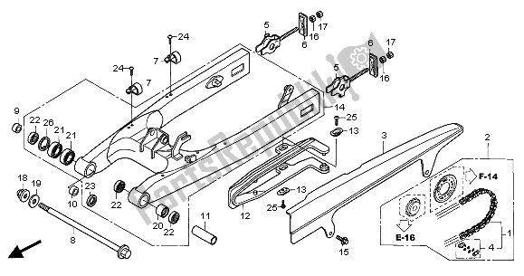 Wszystkie części do Wahacz Honda CBF 500A 2007