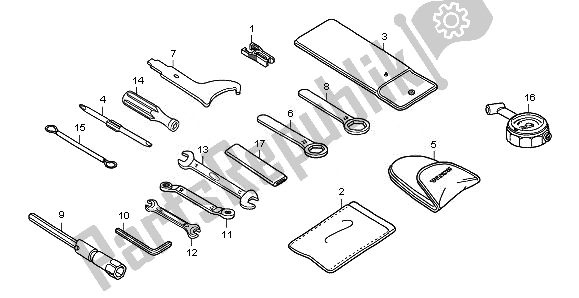 Todas las partes para Herramientas de Honda CBF 1000A 2010