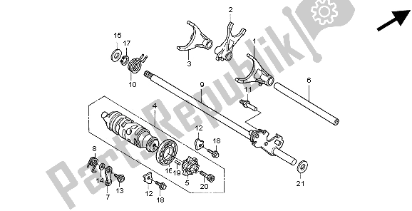 Toutes les pièces pour le Tambour D'arbre De Transmission du Honda CBR 1100 XX 1998