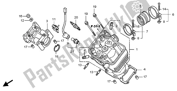 Tutte le parti per il Testata del Honda CBR 125 RW 2010