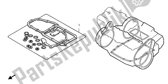 All parts for the Eop-2 Gasket Kit B of the Honda CB 1300 SA 2010