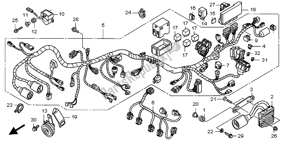 Todas las partes para Arnés De Cables de Honda CBF 1000 TA 2008