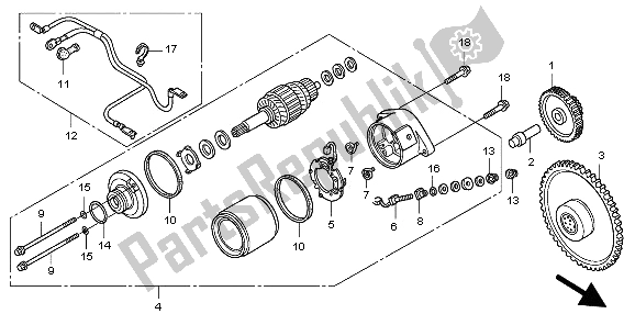 Todas las partes para Motor De Arranque de Honda PES 150R 2009