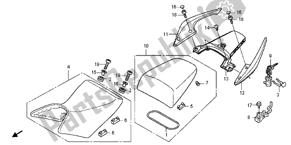 Todas las partes para Asiento de Honda CBF 1000 FT 2012