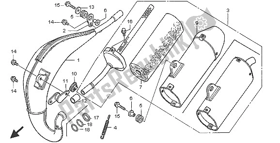 Todas las partes para Cámara De Expansión de Honda CR 85 RB LW 2005