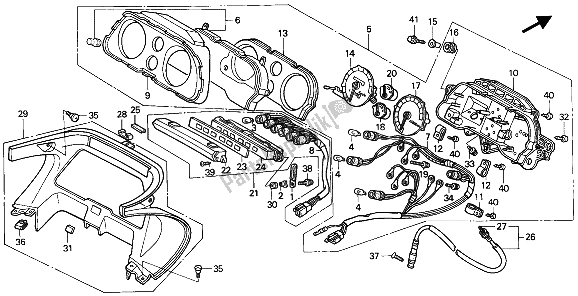 Wszystkie części do Metr (kmh) Honda CBR 1000F 1991