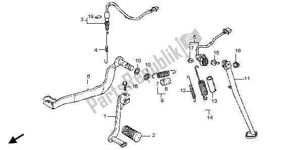 Tutte le parti per il Pedalare E Stare In Piedi del Honda XL 600V Transalp 1996