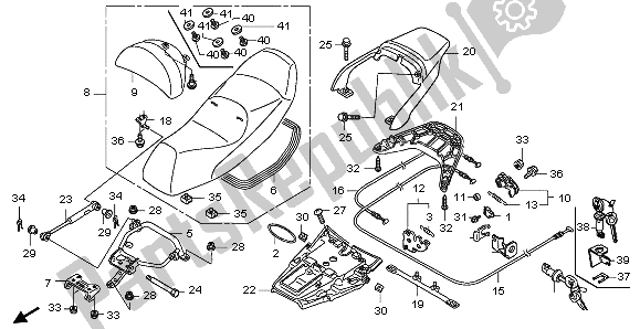All parts for the Seat of the Honda FJS 400A 2009