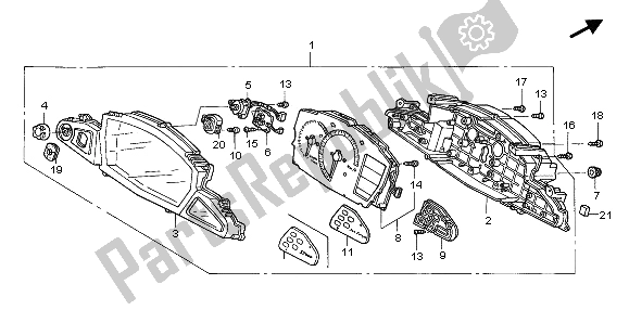 Todas las partes para Metro (kmh) de Honda ST 1300 2003