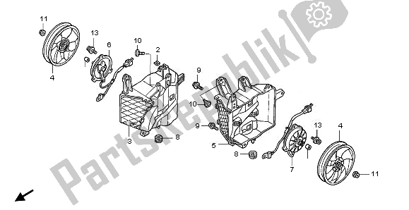 Wszystkie części do Wentylator Ch? Odz? Cy Honda GL 1800 2008