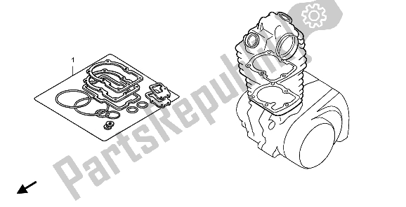 All parts for the Eop-1 Gasket Kit A of the Honda TRX 450 ER Sportrax 2006