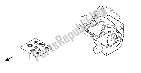 Tutte le parti per il Kit Di Guarnizioni Eop-2 B del Honda VTX 1300S 2007