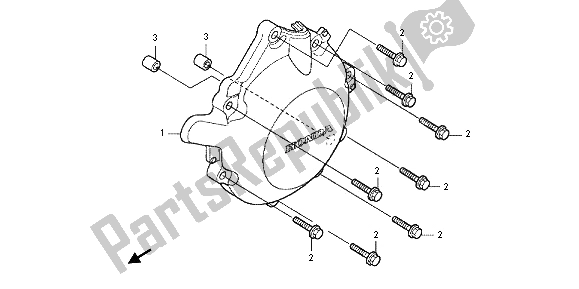 Todas las partes para C. A. Embrague Generador de Honda CB 1000 RA 2012