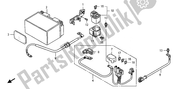 Tutte le parti per il Batteria del Honda CB 1300 SA 2010