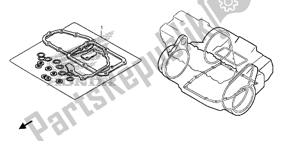 All parts for the Eop-2 Gasket Kit B of the Honda CB 1000 RA 2013