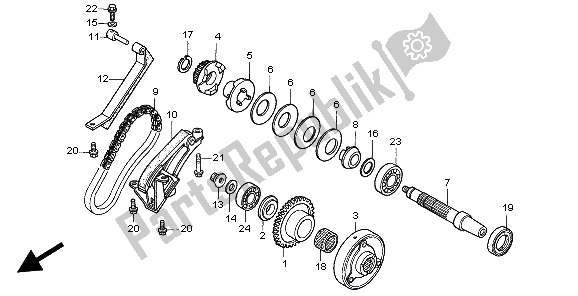 Todas las partes para Embrague De Arranque de Honda CB 750F2 1999