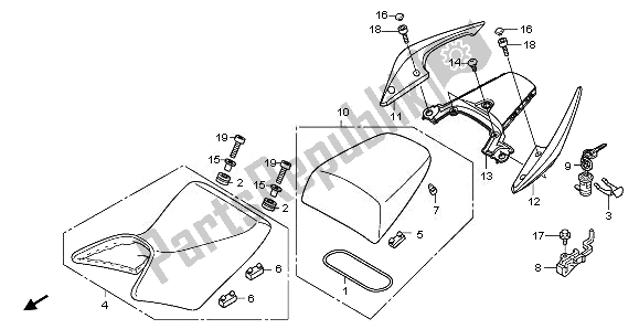 All parts for the Seat of the Honda CBF 1000 FS 2011