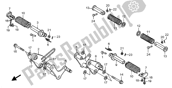 Todas las partes para Paso de Honda VT 750 DC 2002