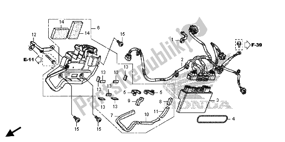 Alle onderdelen voor de Abs Controle-eenheid van de Honda CBR 600 RA 2013