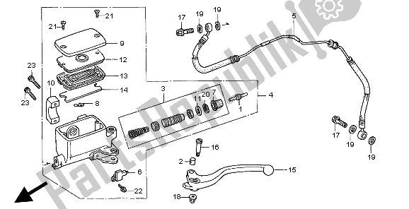 Wszystkie części do Pompa Sprz? G? A Honda GL 1500C 1998