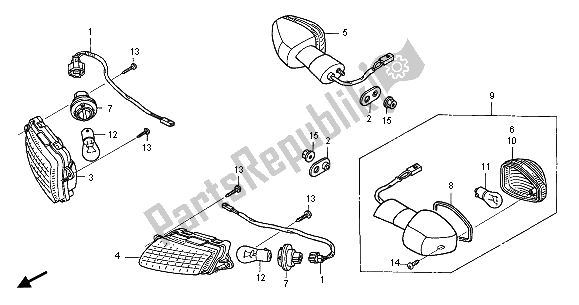 Tutte le parti per il Winker del Honda CBR 1100 XX 2005