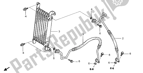 Tutte le parti per il Radiatore Dell'olio del Honda TRX 680 FA Fourtrax Rincon 2006