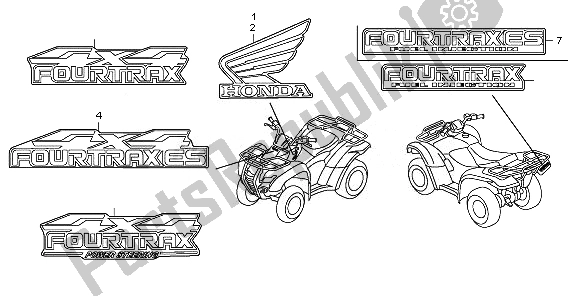 All parts for the Mark of the Honda TRX 420 FE Fourtrax Rancher 4X4 ES 2010