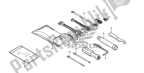All parts for the Tools of the Honda FES 125 2012
