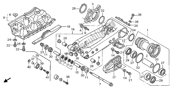 Todas las partes para Basculante de Honda TRX 450 ER 2007