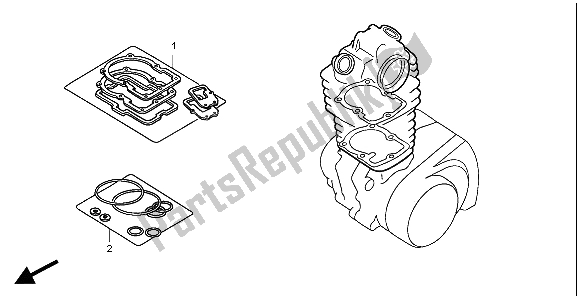 Todas as partes de Kit De Junta Eop-1 A do Honda CBR 125R 2004