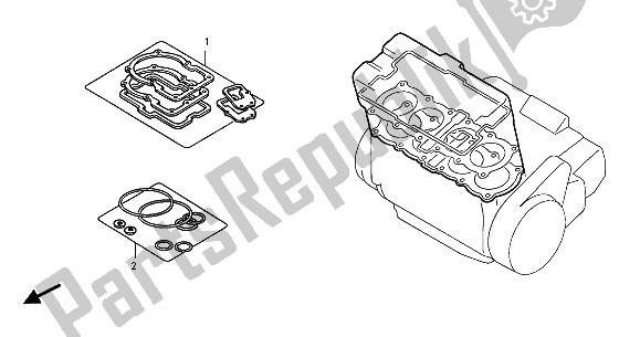 All parts for the Eop-1 Gasket Kit A of the Honda CB 1100 SF 2001