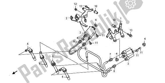 Tutte le parti per il Bobina Di Accensione del Honda CB 1000 RA 2010