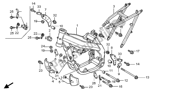 Todas las partes para Cuerpo Del Marco de Honda CRF 450R 2002