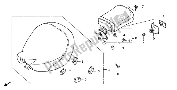 Tutte le parti per il Posto A Sedere del Honda VT 750C 2008