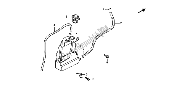 Todas las partes para Tanque De Reserva de Honda ST 1100 1992