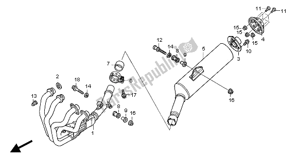 Todas las partes para Silenciador De Escape de Honda CB 1300 SA 2005