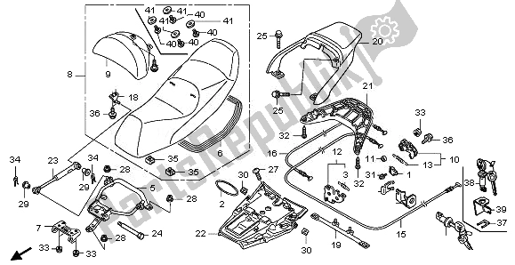 Todas las partes para Asiento de Honda FJS 400A 2011