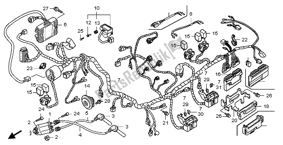 Wszystkie części do Wi? Zki Przewodów Honda FJS 600D 2006