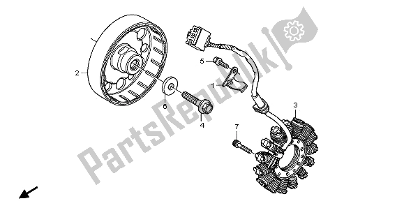 Wszystkie części do Generator Honda CBR 600 RA 2009