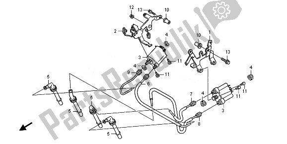 Todas las partes para Bobina De Encendido de Honda CB 1000R 2010