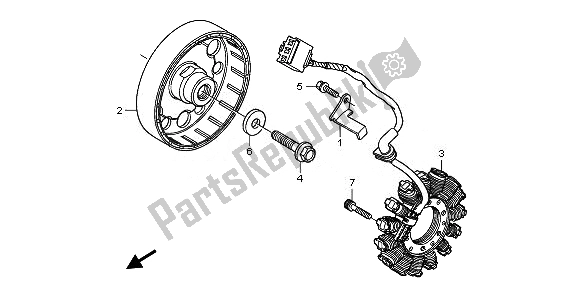 All parts for the Generator of the Honda CB 600 FA Hornet 2010