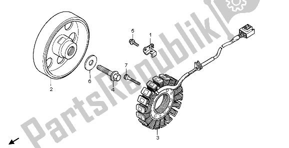 Todas las partes para Generador de Honda CBR 1000 RR 2006
