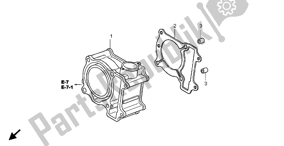 Wszystkie części do Cylinder Honda FES 125A 2007