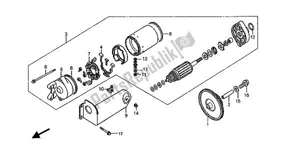 Tutte le parti per il Motore Di Avviamento del Honda ST 1100A 1994