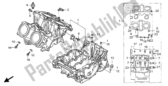 Toutes les pièces pour le Carter du Honda VF 750C 1996