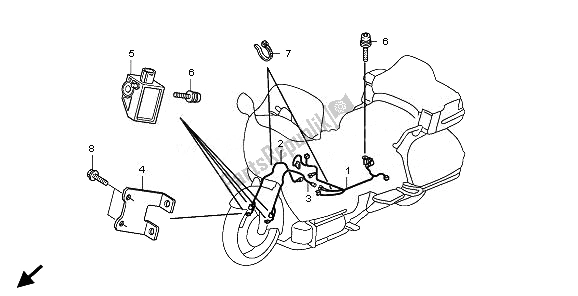 Wszystkie części do Uprz?? Poduszki Powietrznej Honda GL 1800 2010