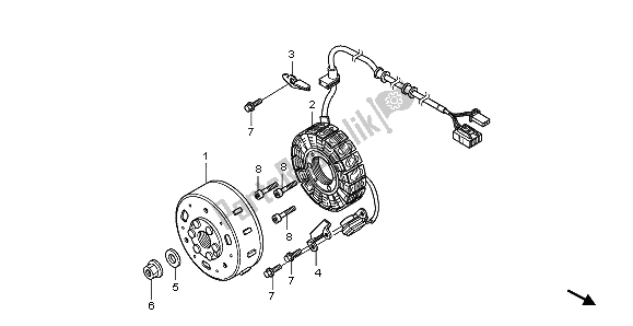 Tutte le parti per il Generatore del Honda NHX 110 WH 2013