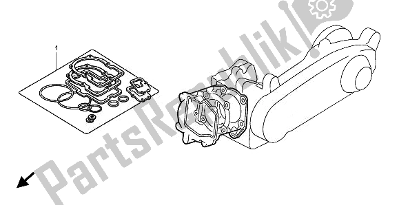 Tutte le parti per il Kit Di Guarnizioni Eop-1 A del Honda SH 150R 2010