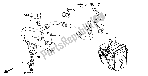 Todas las partes para Cuerpo Del Acelerador de Honda PES 150 2007